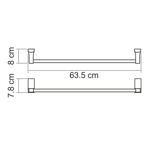 Полотенцедержатель WasserKRAFT Lopau K-6000 K-6030