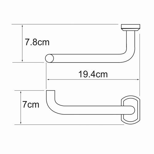 Держатель туалетной бумаги WasserKRAFT Oder K-3000 K-3096