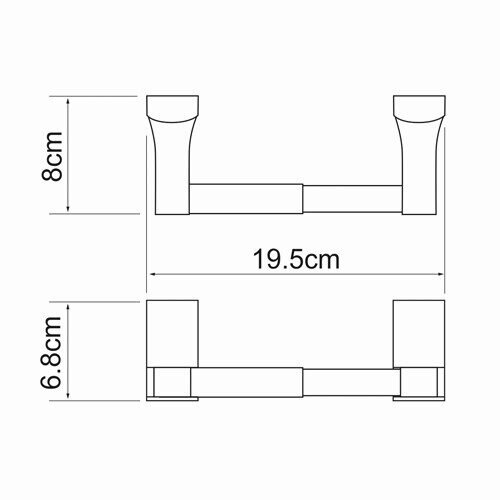 Держатель туалетной бумаги WasserKRAFT Leine K-5000 K-5022