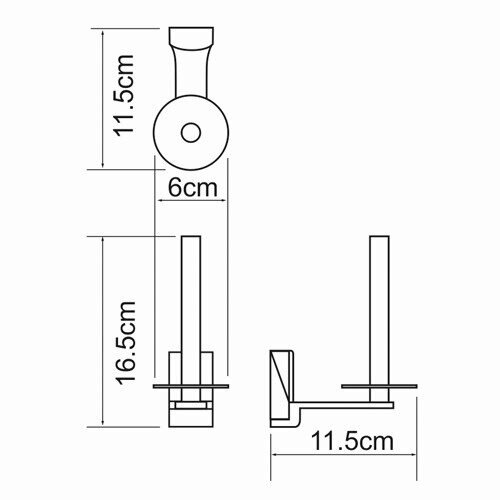 Держатель туалетной бумаги WasserKRAFT Leine K-5000 K-5097