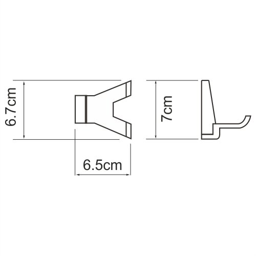 Крючок двойной WasserKRAFT Lopau K-6000 K-6023D
