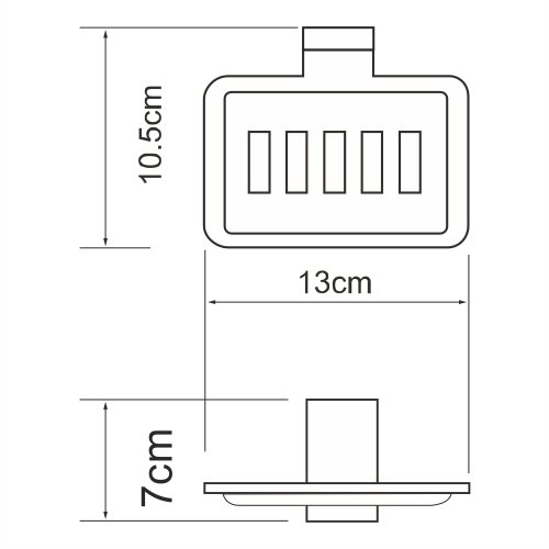 Мыльница решетка WasserKRAFT Lopau K-6000 K-6069