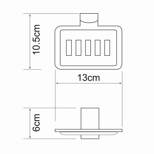 Мыльница решетка WasserKRAFT Leine K-5000 K-5069