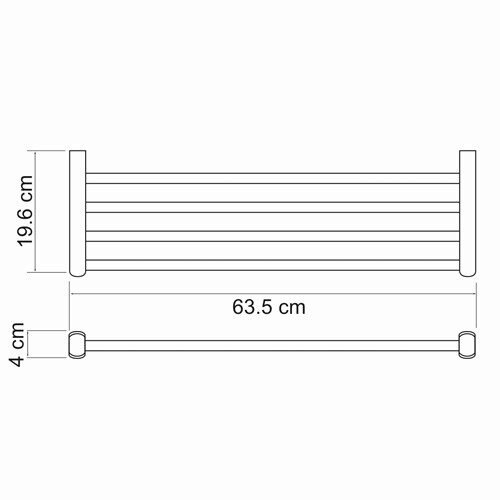 Полка для полотенец WasserKRAFT Berkel K-6800 K-6811