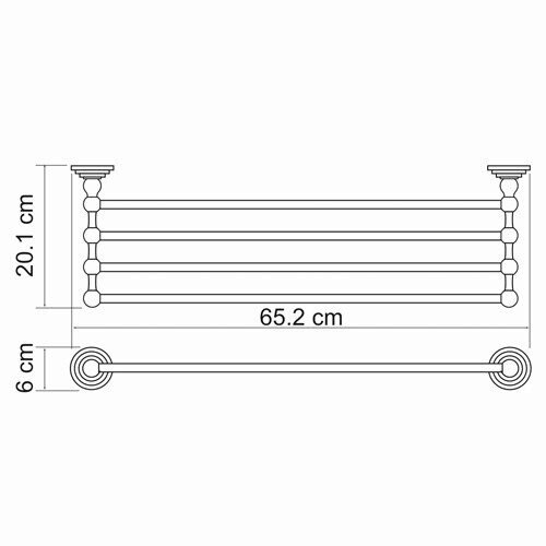 Полка для полотенец WasserKRAFTAmmer K-7000 K-7011