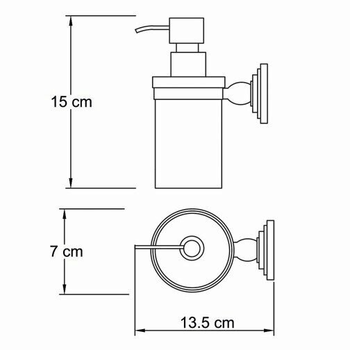 Дозатор для жидкого мыла WasserKRAFT Isar K-7300 K-7399