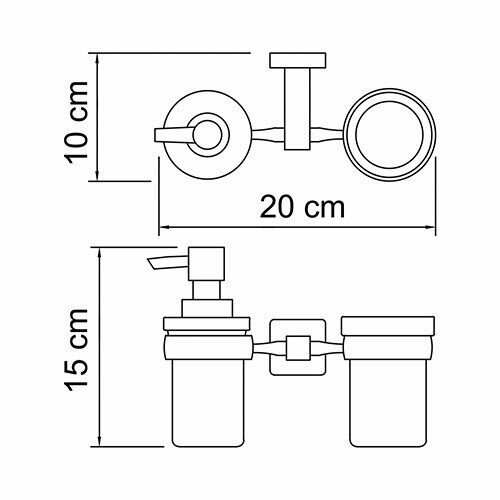 Держатель стакана и дозатора Lippe K-6500 K-6589