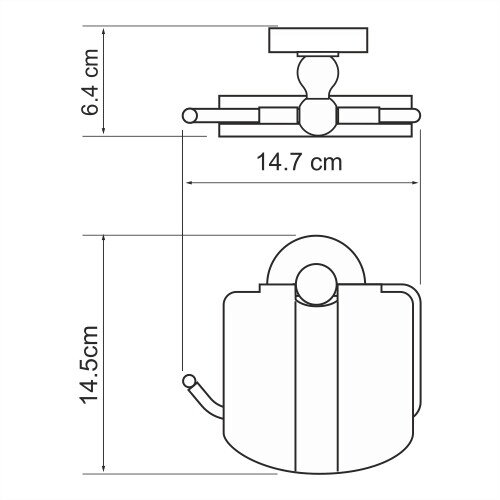 Держатель туалетной бумаги WasserKRAFTDiemel K-2200 K-2225