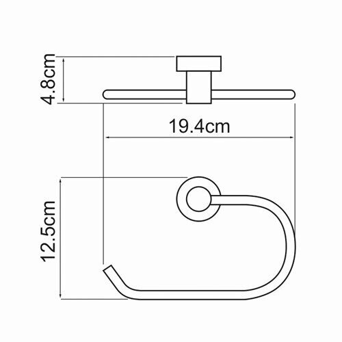 Полотенцедержатель WasserKRAFT Donau K-9400 K-9460