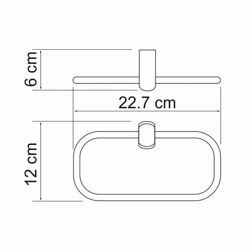 Полотенцедержатель WasserKRAFT Berkel K-6800 K-6860