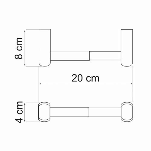 Держатель туалетной бумаги WasserKRAFT Berkel K-6800 K-6822