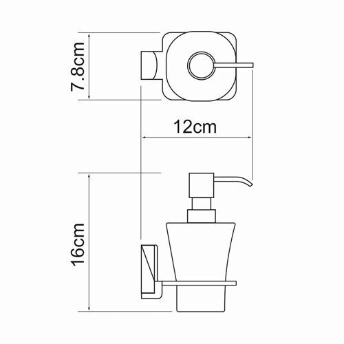 Дозатор для жидкого мыла WasserKRAFT Leine K-5000 K-5099
