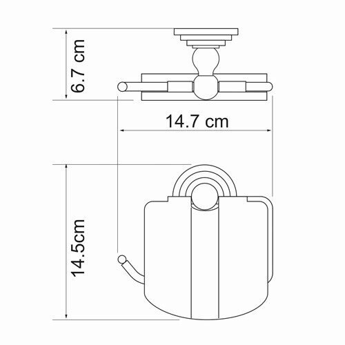 Держатель туалетной бумаги WasserKRAFT Ammer K-7000 K-7025