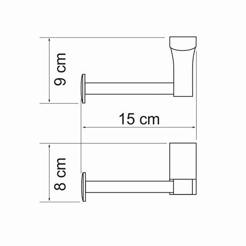 Держатель туалетной бумаги WasserKRAFT Leine K-5000 WHITE K-5096WHITE
