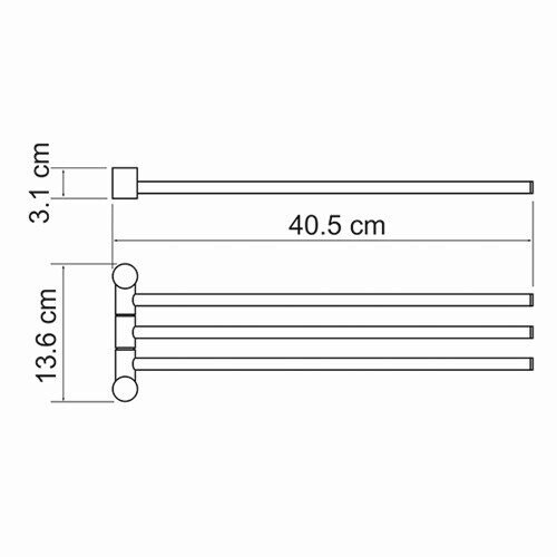Полотенцедержатель WasserKRAFTExter K-5200 K-1533