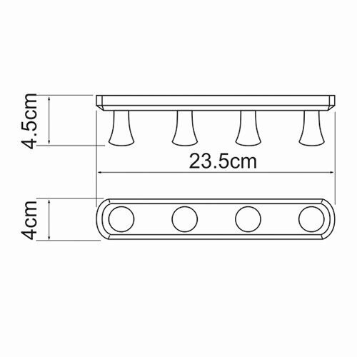 Планка с крючками WasserKRAFT Exter K-5200 K-1094