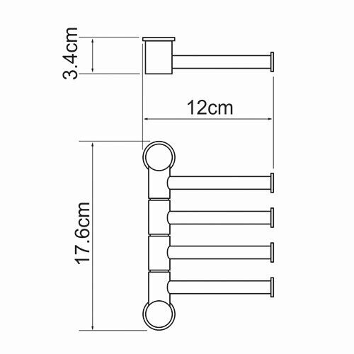 Полотенцедержатель WasserKRAFT  K-1054