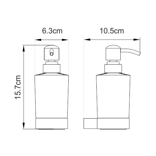 Дозатор для жидкого мыла WasserKRAFT Sauer K-7900 K-7999