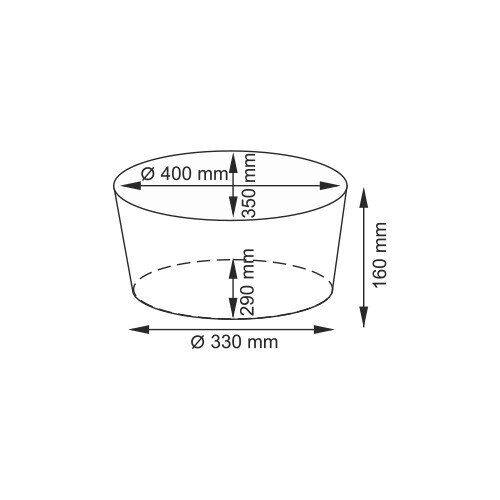 Плетеная корзина для белья WasserKRAFT Rossel WB-280 WB-280-M Размер: 40 х 35 х 16 см