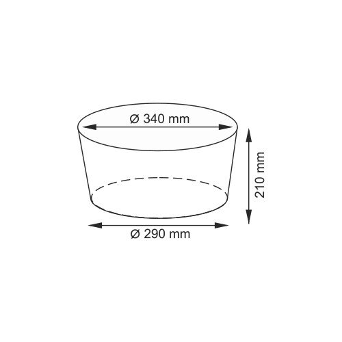 Плетеная корзина для белья WasserKRAFT Donau WB-530 WB-530-L Размер: 28 х 28 х 11 см