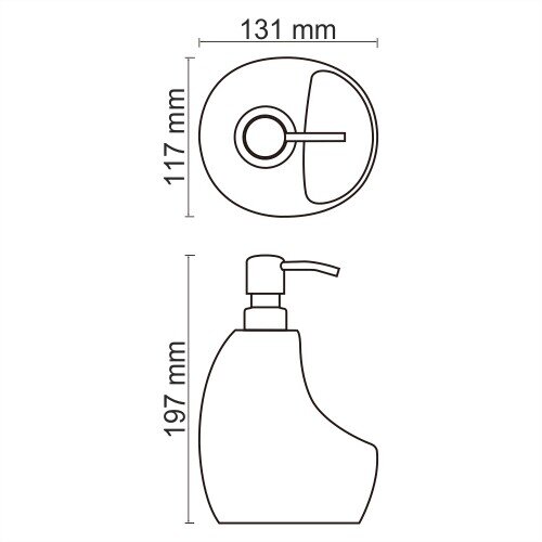 Дозатор с емкостью для губки WasserKRAFT  K-8099