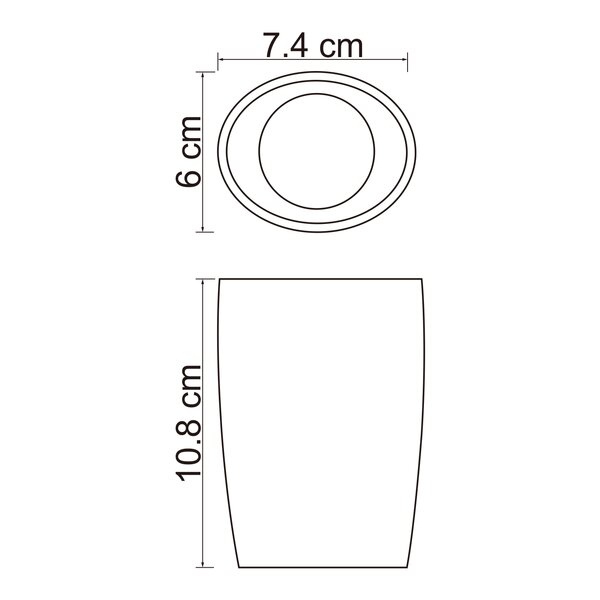 Стакан для зубных щеток  WasserKRAFT K-4600 K-4628
