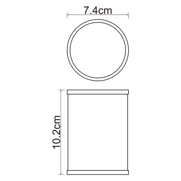 Стакан для зубных щеток  WasserKRAFT K-5700 K-5728