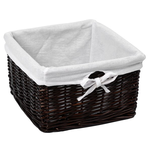 Плетеная корзина для белья WasserKRAFT Alme WB-150 WB-150-S Размер 26 х 26 х 16 см