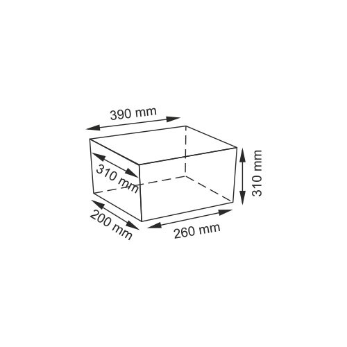 Плетеная корзина для белья WasserKRAFT Weser WB-780 WB-780-S