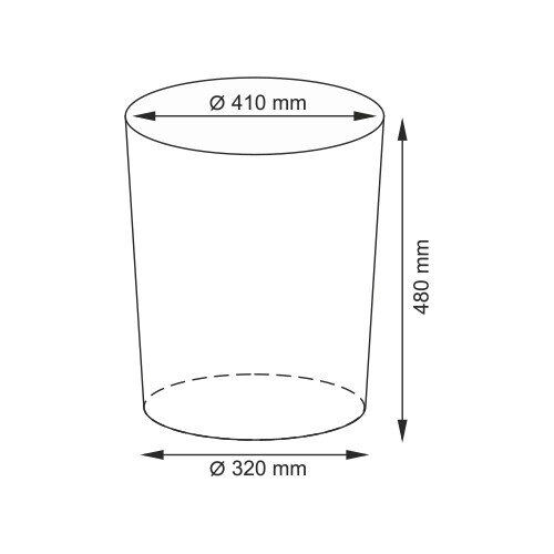 Плетеная корзина для белья с крышкой WasserKRAFT Leine WB-350 WB-350-M Размер 41 х 41 х 48 см