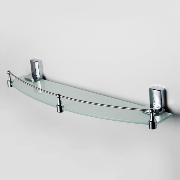 Полка стеклянная с бортиком WasserKRAFT Leine K-5000 K-5044