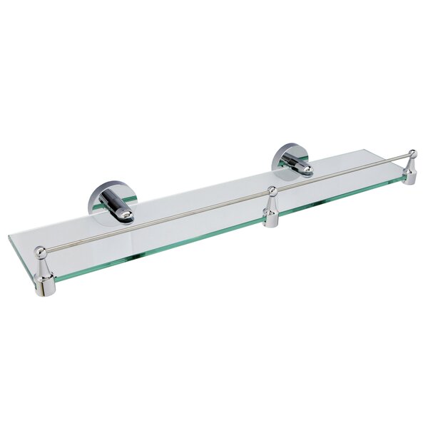 Полка стеклянная с бортиком WasserKRAFT Rhein K-6200 K-6244