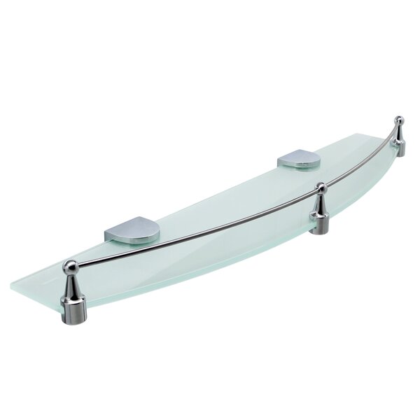 Полка стеклянная с бортиком WasserKRAFT Kammel K-8300 K-8344