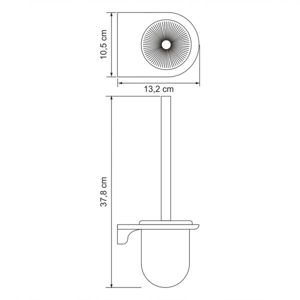 Ершик для унитаза подвесной WasserKRAFT Kammel K-8300 K-8327