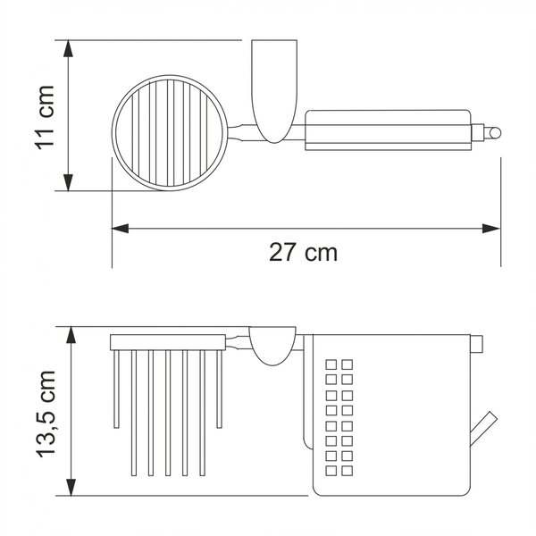 Держатель туалетной бумаги и освежителя WasserKRAFT Kammel K-8300 K-8359