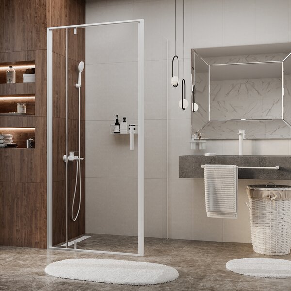 Душевой уголок WasserKRAFT Neime 19P18 90х100 профиль белый