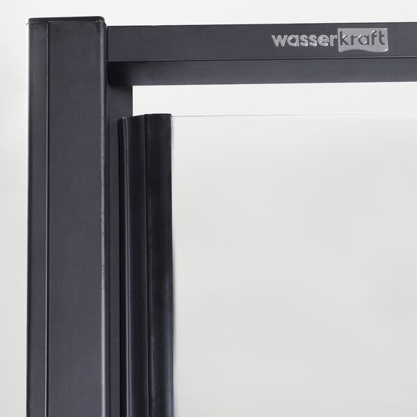 Душевой уголок WasserKRAFT Elbe 74P07 120х90 профиль черный