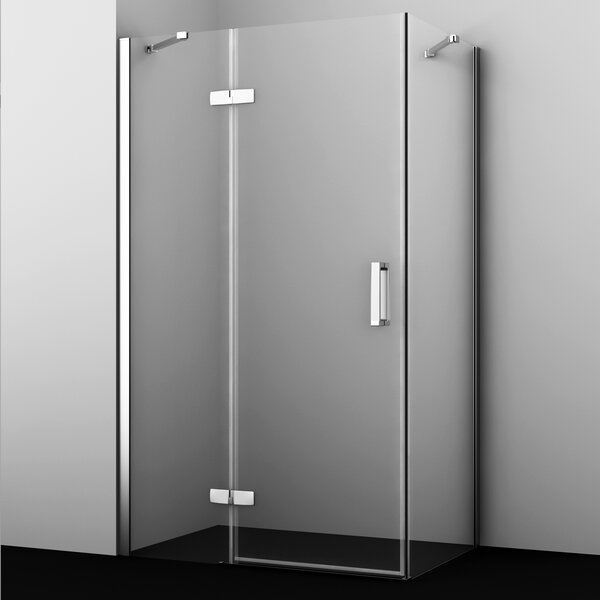 Душевой уголок WasserKRAFT AllerWHITE 10H06LWHITE  120х80 профиль хром/белый