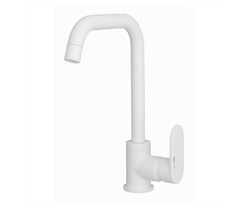 Смеситель для кухонной мойки WasserKRAFT Mindel 8507 белый  матовый