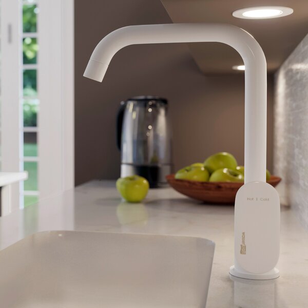 Смеситель для кухонной мойки WasserKRAFT Mindel 8507 белый  матовый