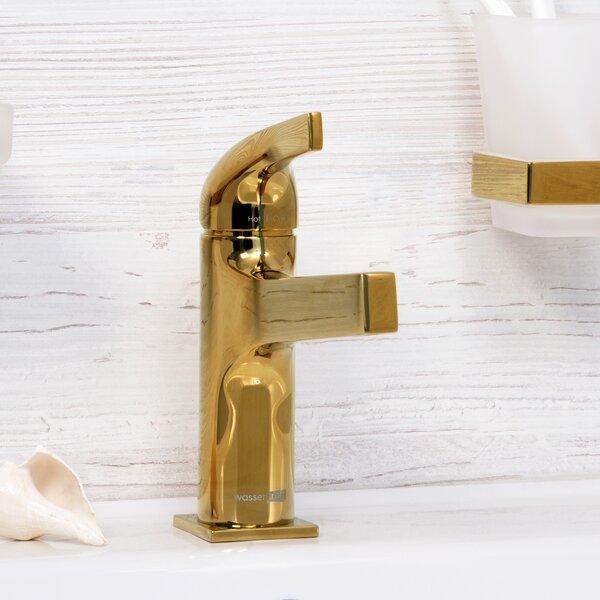 Смеситель для раковины WasserKRAFT Sauer 7103 золотой