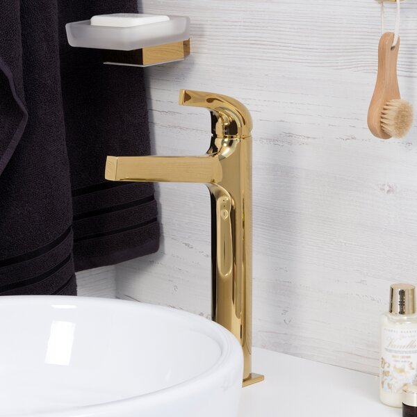 Смеситель для раковины WasserKRAFT Sauer 7103H золотой