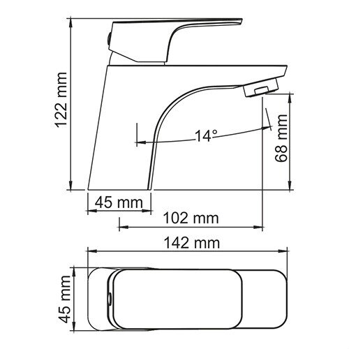 Смеситель для раковины WasserKRAFT Salm 2700 2703 хром