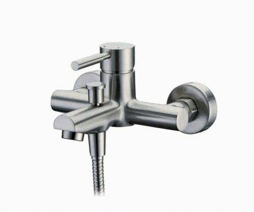 Смеситель для ванны с душем WasserKRAFT Wern 4200 4201 матовый хром