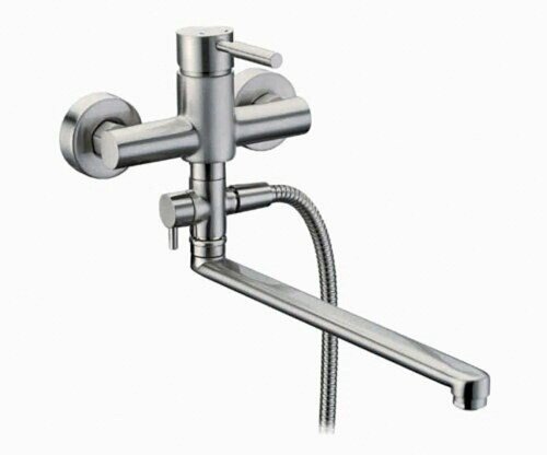 Смеситель для ванны с душем WasserKRAFT Wern 4200 4202L матовый хром