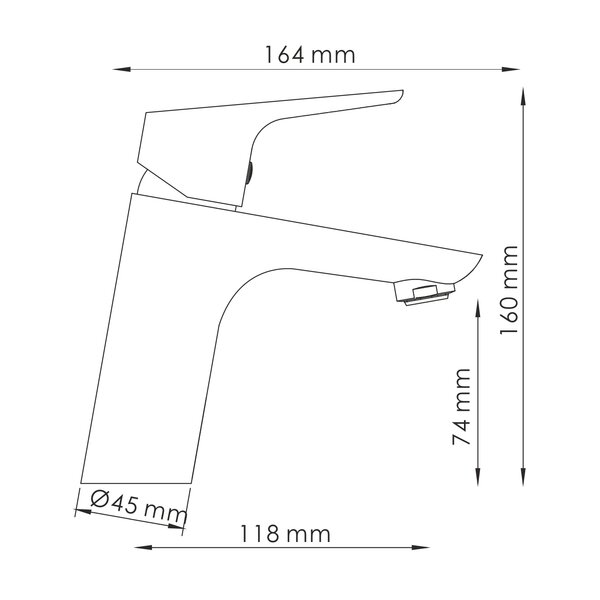 Смеситель для раковины WasserKRAFT Lippe 4500 4503 хром
