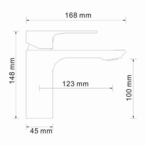 Смеситель для раковины WasserKRAFT Dinkel 5800 5803 хром