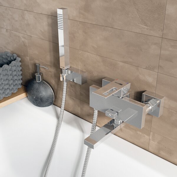 Смеситель для ванны с душем WasserKRAFT Alme 1500 1501 хром