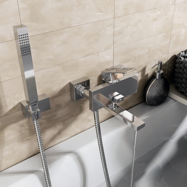 Смеситель для ванны с душем WasserKRAFT Alme 1500 1501 хром