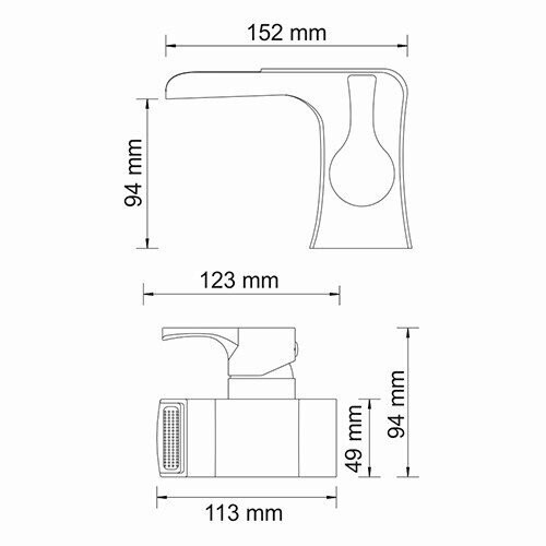 Смеситель для раковины WasserKRAFT Berkel 4800 4869 хром